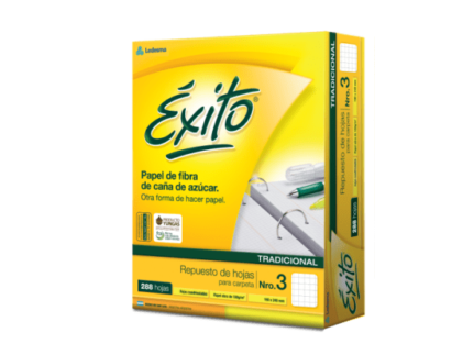 REPUESTO EXITO x 288 HOJAS CUADRO