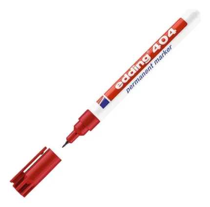 MARCADOR EDDING  404 PERMANENTE ROJO P/ULTRA FINA