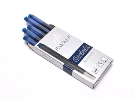 CARTUCHO PARKER QUINK SOBRE x 5 U AZUL NEGRO