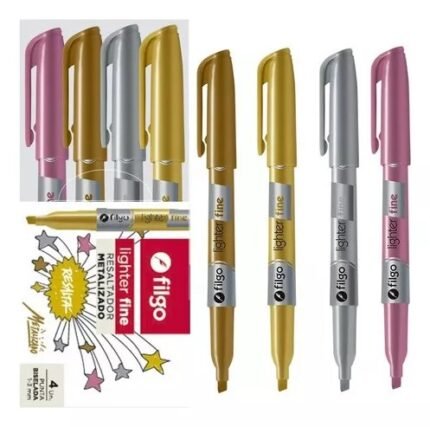 RESALTADOR FILGO LIGHTER FINE METALIZADO x 4 COLORES