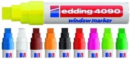 MARCADOR EDDING 4090 NEGRO CHALK TRAZO EXTRA GRUESO