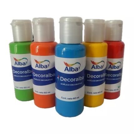 ACRILICO ALBA DECORALBA ROJO FLUO X 60 ml