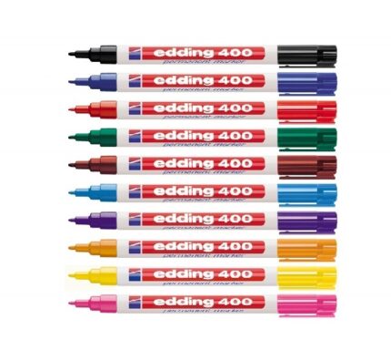 MARCADOR EDDING  400 PERMANENTE MARRON P/FINA