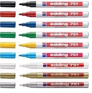 MARCADOR EDDING  751 PAITMARKER AZUL CLARO