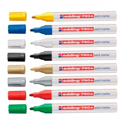 MARCADOR EDDING  790 PAINT AZUL PUNTA GRUESA
