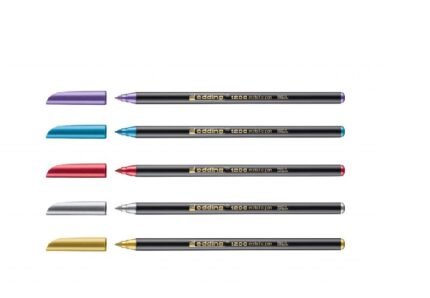 MARCADOR EDDING 1200 AL AGUA METALIZADO AZUL