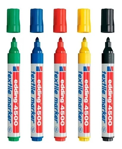 MARCADOR EDDING 4500 TELA NARANJA NEON P/REDONDA