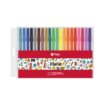 MARCADOR FILGO PINTO 2210 SURTIDO x 20 COLORES