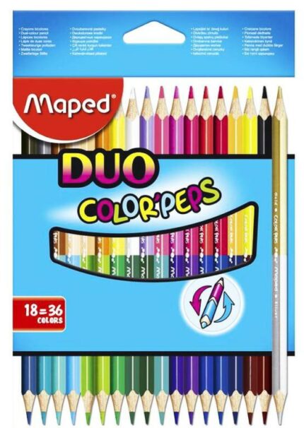LAPIZ MAPED BICOLOR x 18 L. 36 COLORES 829601