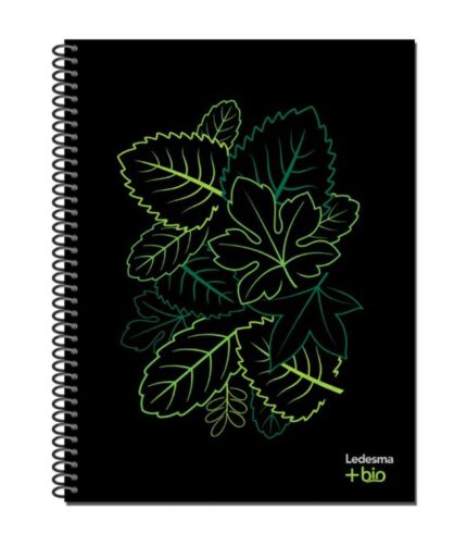 CUADERNO LEDESMA ESPIRAL 16x21 120 HOJAS +BIO RAYADO