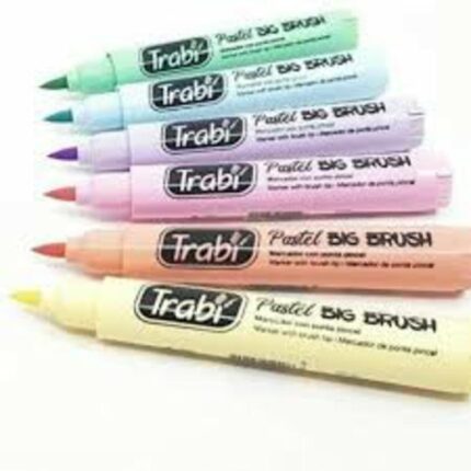 MARCADOR TRABI BIG BRUSH PASTEL x 10 COLORES