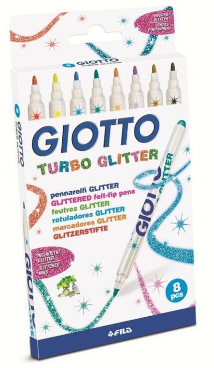 MARCADOR GIOTTO TURBO GLITTER X 8