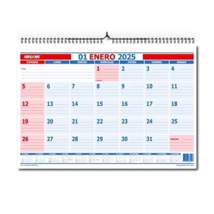 PLANIFICADOR BUX 2027 MENSUAL 43x32 43ML