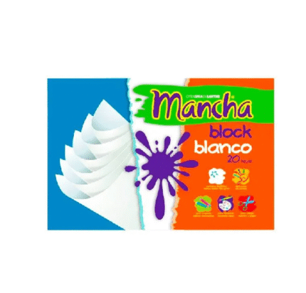 BLOCK LUMA MANCHA DIBUJO BLANCO Nº5 20 HOJAS