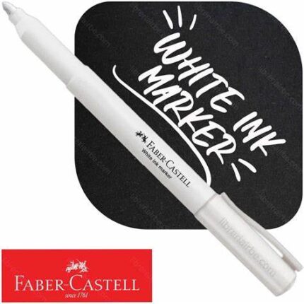 MARCADOR FABER CASTELL BLANCO PERMANENTE