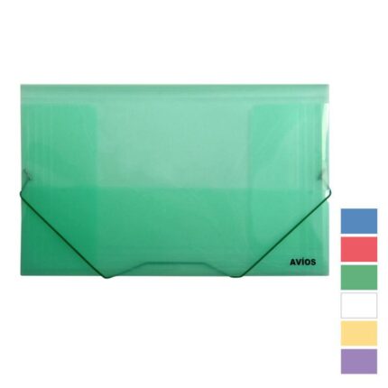 CARPETA 3 SOLAPAS PLASTICA 35 x 50 VIOLETA