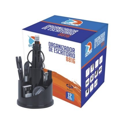 ORGANIZADOR ESCRITORIO EZCO CIRCULAR 12 PIEZAS 8816