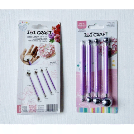 SET BOLILLOS METALICOS 4 PCS 4-6-8-9-11-13-16-19 mm  126030