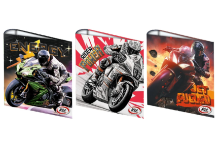 CARPETA ESCOLAR KIT 3 x 40 MOTOS