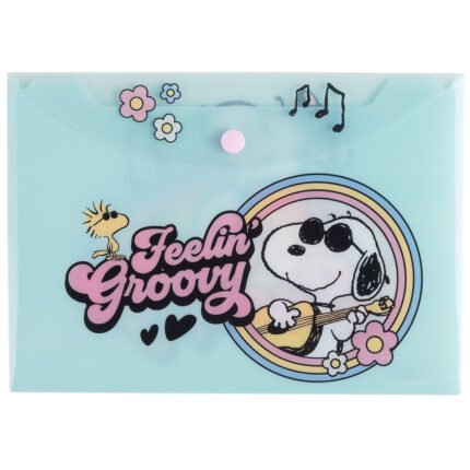 SOBRE PLASTICO MOOVING A5 CON BOTON SNOOPY 1342170201