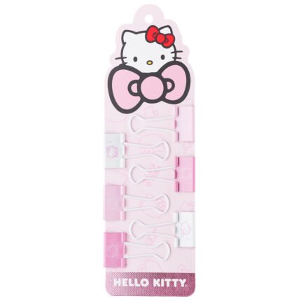 MOOVING AT WORK HELLO KITTY BINDER CLIPS  25 MM x 6   1652020201