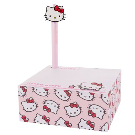 MOOVING AT WORK HELLO KITTY STICKY BLOCK PEN HOLDER 1652100118