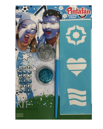 KIT PITAFAN MIX GLAM-ARG PATRIO GALM-2 GLITTER+STRASS+PINCEL+STENCIL  0652-0009
