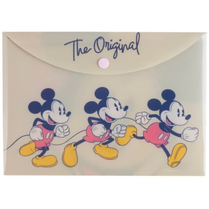 SOBRE PLASTICO MOOVING A5 CON BOTON MIKCKEY MOUSE 2532170201