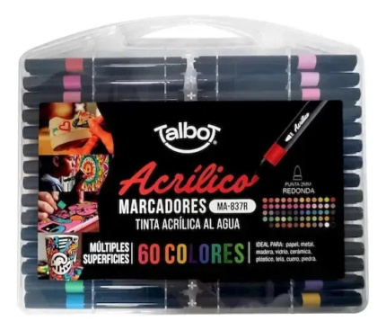 MARCADOR TALBOT ACRILICO VALIJA X 60  8126