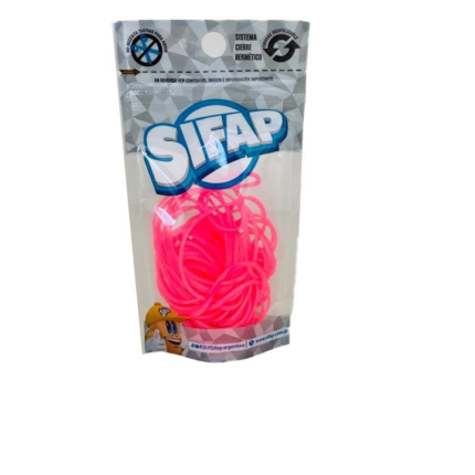 BANDAS ELASTICAS SIFAP x 16 GRS FUCSIA