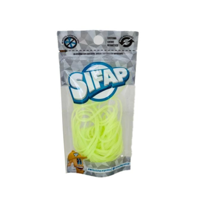 BANDAS ELASTICAS SIFAP x 16 GRS VERDE FLUO