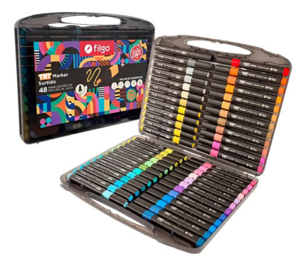 MARCADOR FILGO TNT PINTURA ACRILICA  x 48 COLORES