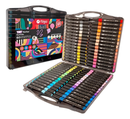 MARCADOR FILGO TNT PINTURA ACRILICA  x 60 COLORES