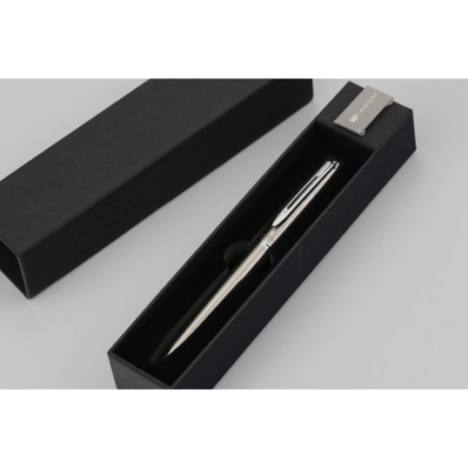 BOLIGRAFO PRESTIGE METALICO PLATA GINEBRA C/ESTUCHE 070077